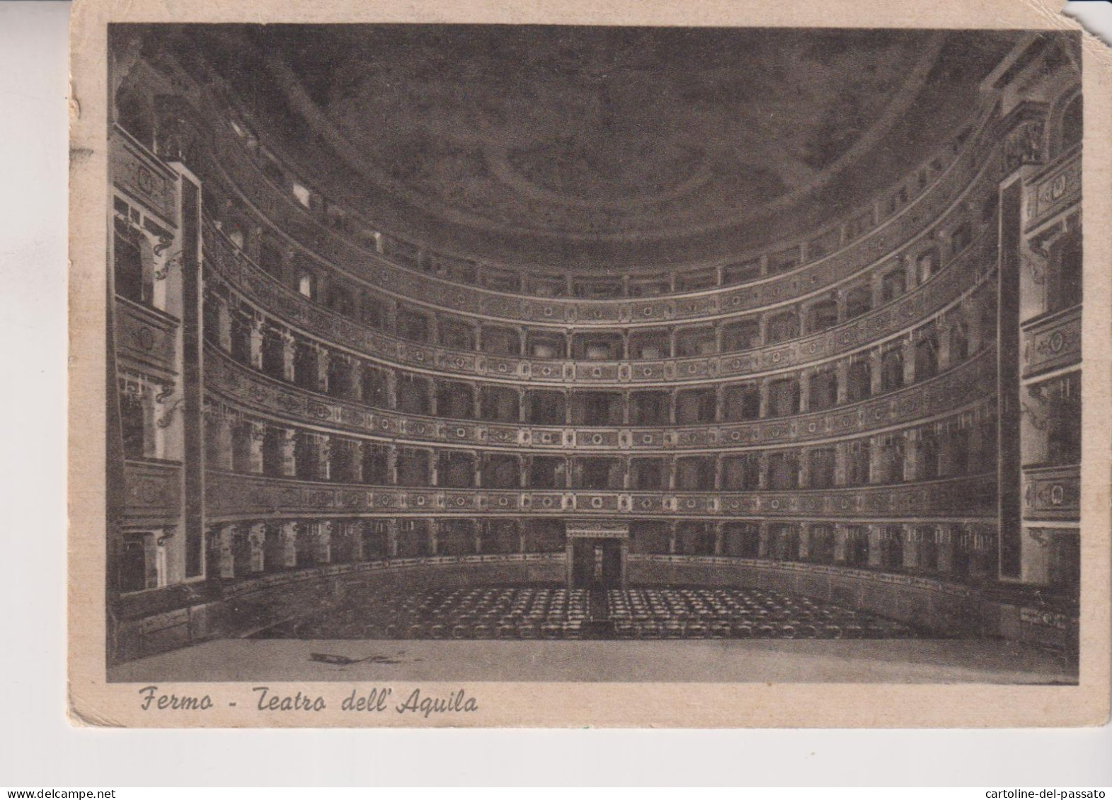 FERMO  TEATRO DELL' AQUILA  VG  1941 - Fermo