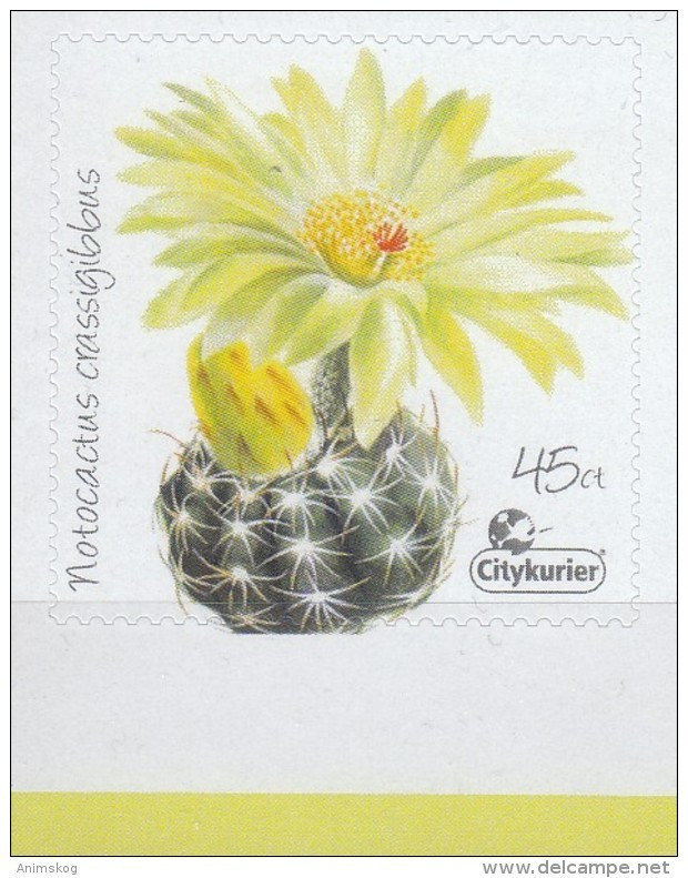 Deutschland 2016**, Privatpost Citykurier, Kaktus / Germany 2016, MNH, Private Mail Citykurier, Cactus - Sukkulenten