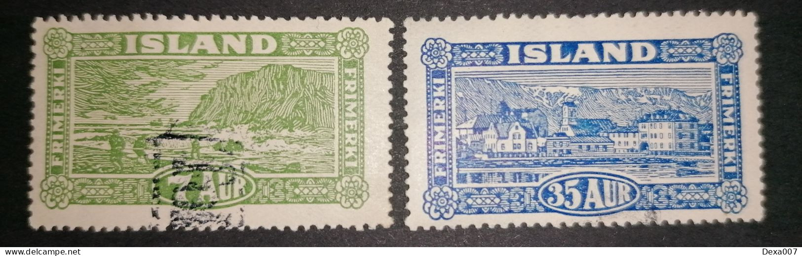Iceland 1925 Landscapes Precanceled? Gum Intact - Unused Stamps