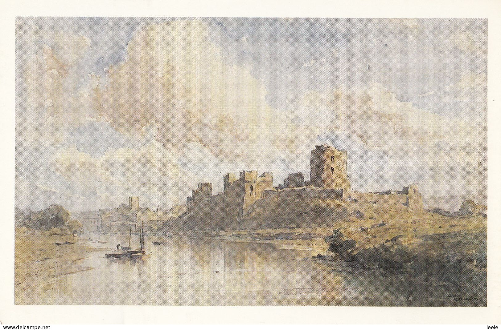 BQ69. Postcard. Pembroke Castle. By Gerald Ackermann - Pembrokeshire