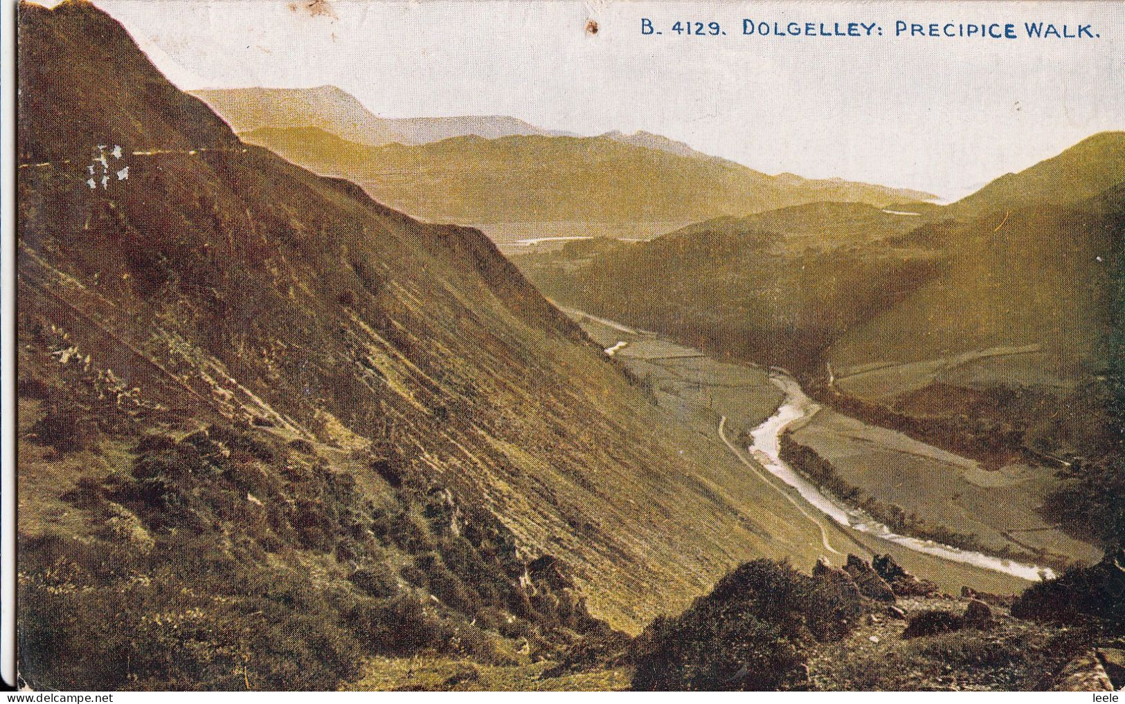 BQ06. Vintage Postcard. Dolgelley. The Precipice Walk. Merionethshire - Merionethshire