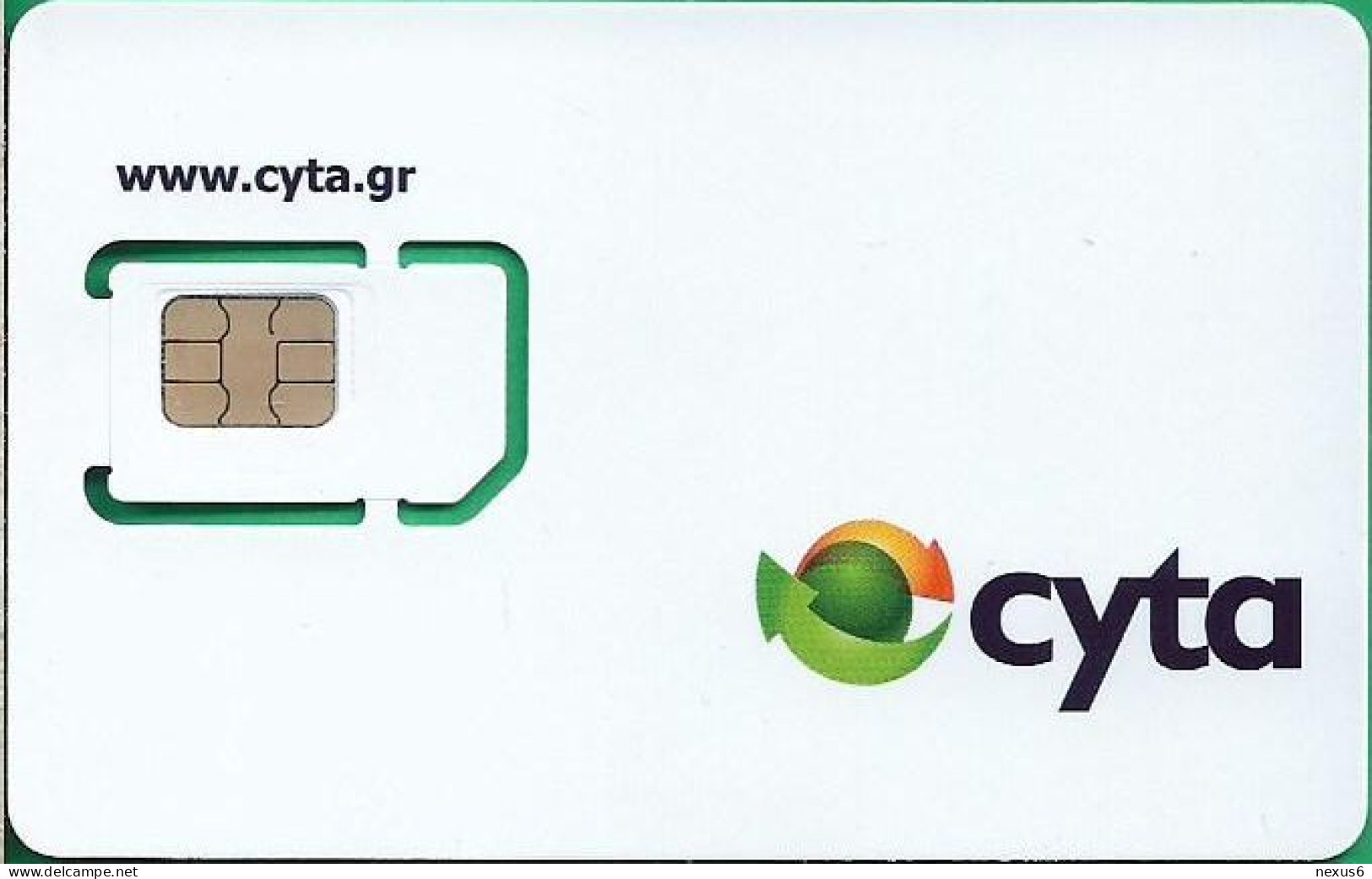 Greece - CYTA - White GSM SIM6 Mini-Micro-Nano With Cyta Logo (Type 1), 2018 Issue, Mint - Griechenland