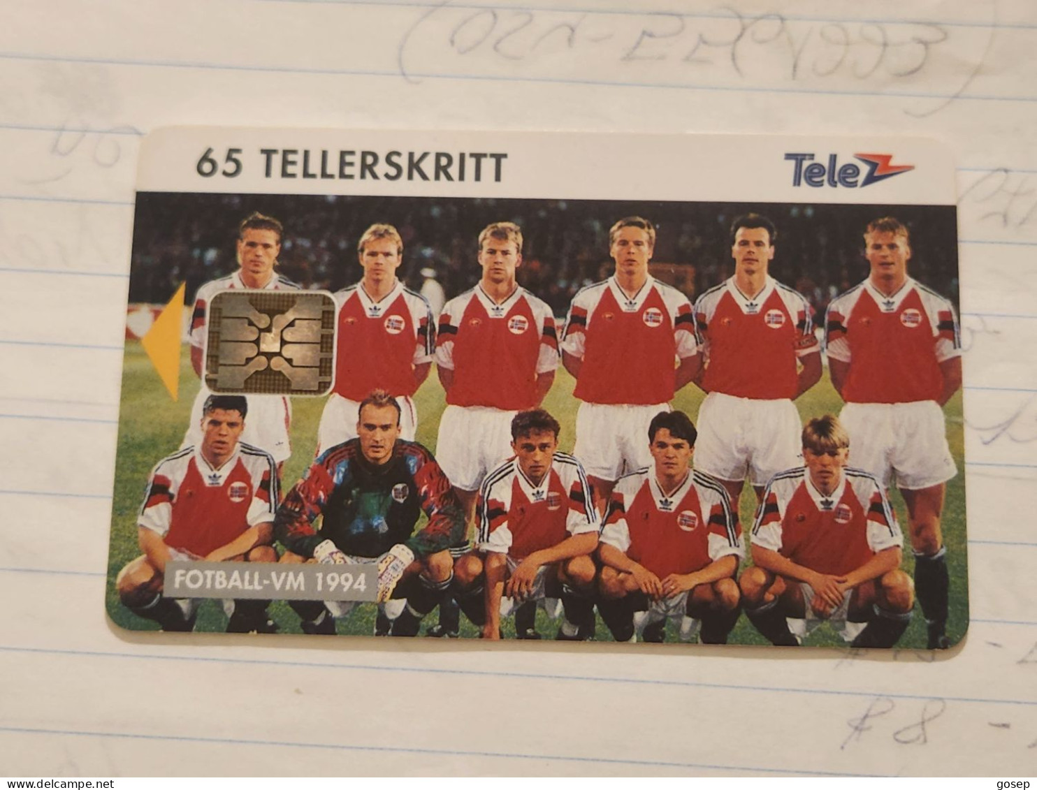 Norway-(N-031)-Drillos 1994-(65 Tellerskritt)-(54)-(C46100834)-used Card+1card Prepiad Free - Noruega