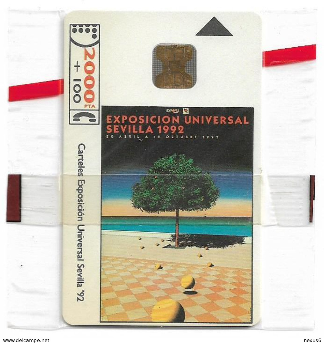Spain - Telefonica - Expo Sevilla '92 - G. Billout - CP-003 - With FMT Logo, 04.1992, 2.000PTA, 30.000ex, NSB - Commemorative Advertisment