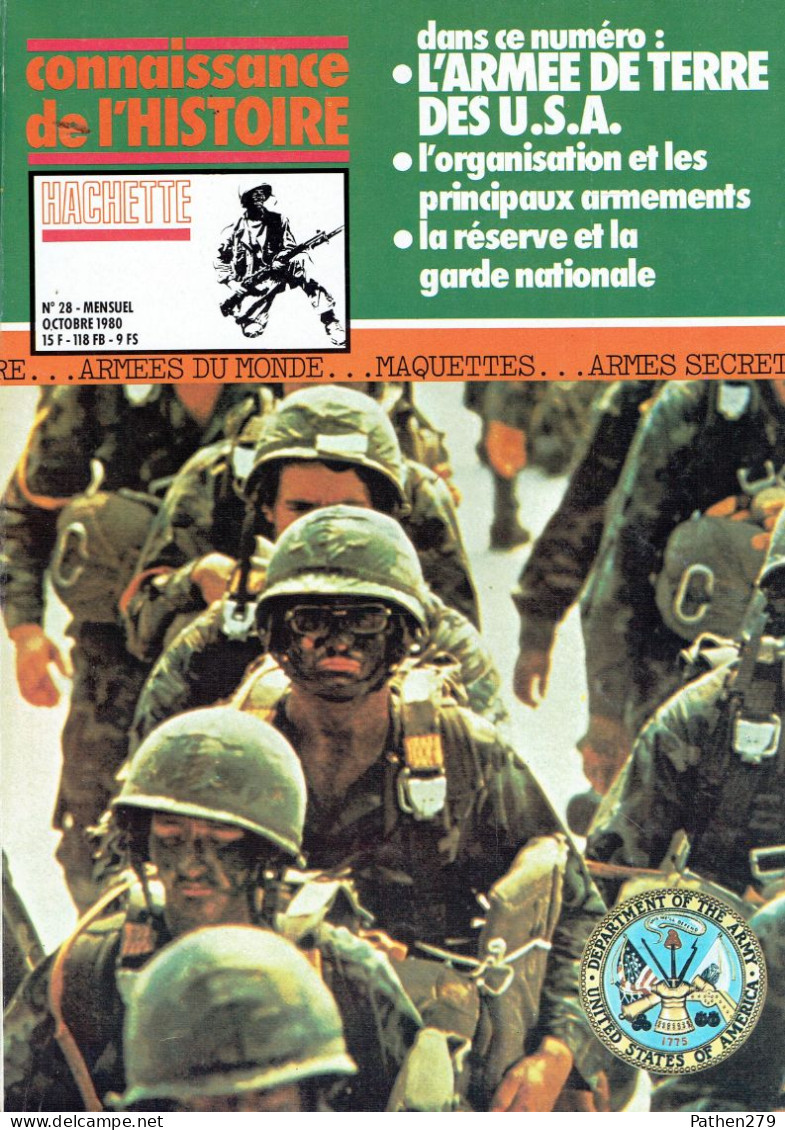 Connaissance De L'histoire N°28 - Hachette - Octobre 1980 - L'armée De Terre Des USA - Französisch