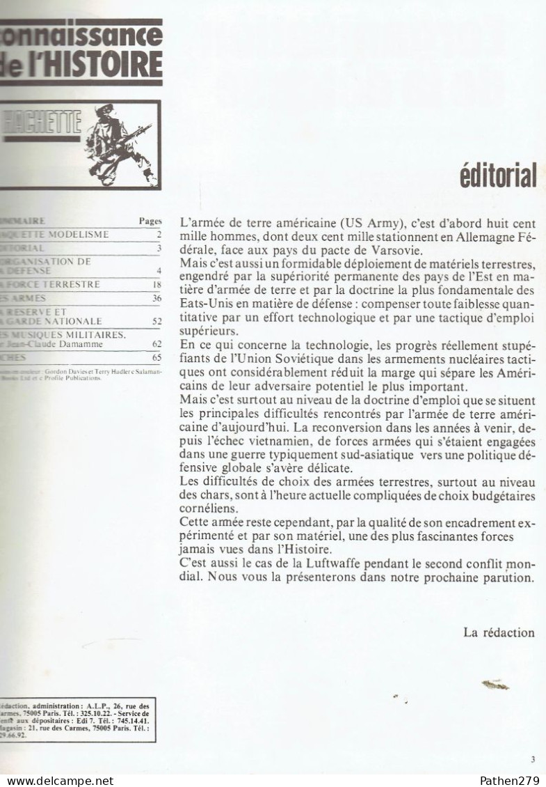 Connaissance De L'histoire N°28 - Hachette - Octobre 1980 - L'armée De Terre Des USA - Französisch