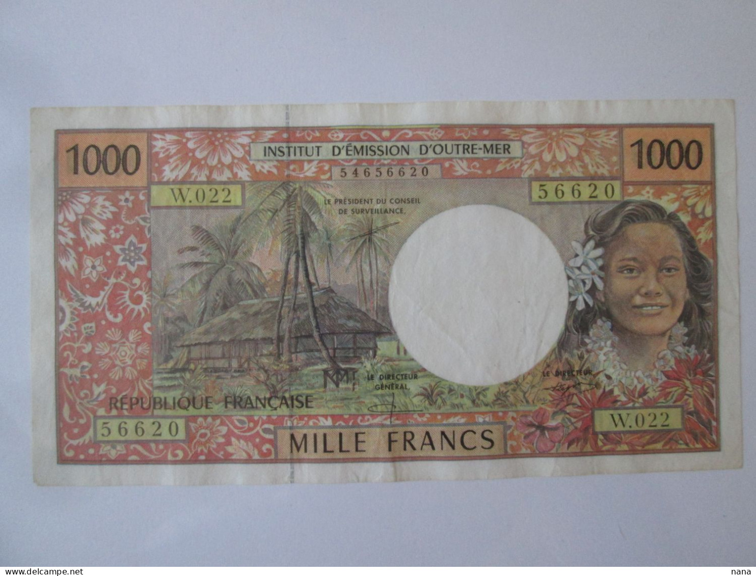 French Polynesia(Tahiti) 1000 Francs 1996 Banknote,see Pictures - Papeete (French Polynesia 1914-1985)