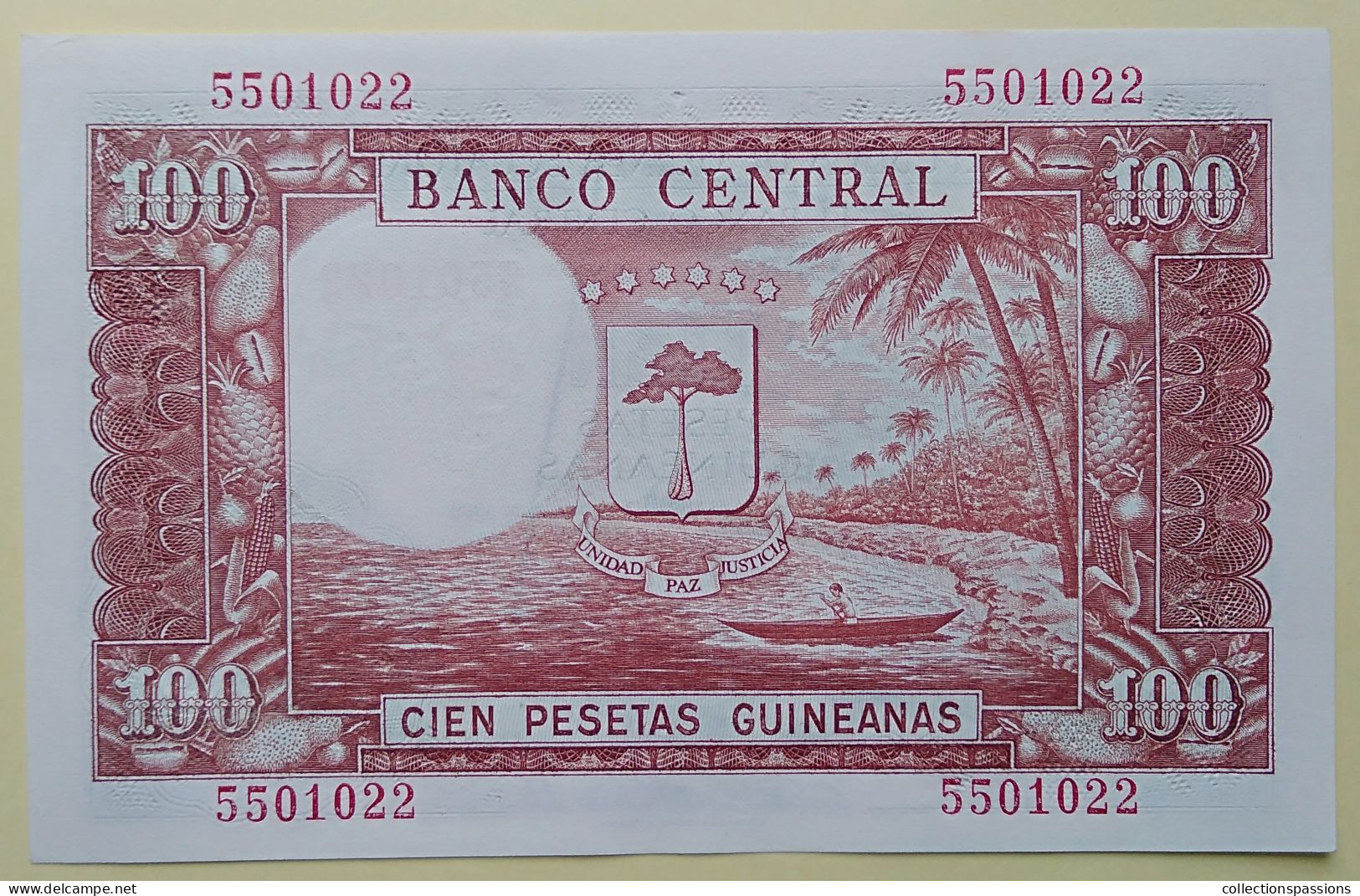 GUINEE EQUATORIALE - Billet De 1000 Bipkwele Sur 100 Pesetas. 21-10-1980. Pick: 18. PRESQUE NEUF - Guinée Equatoriale