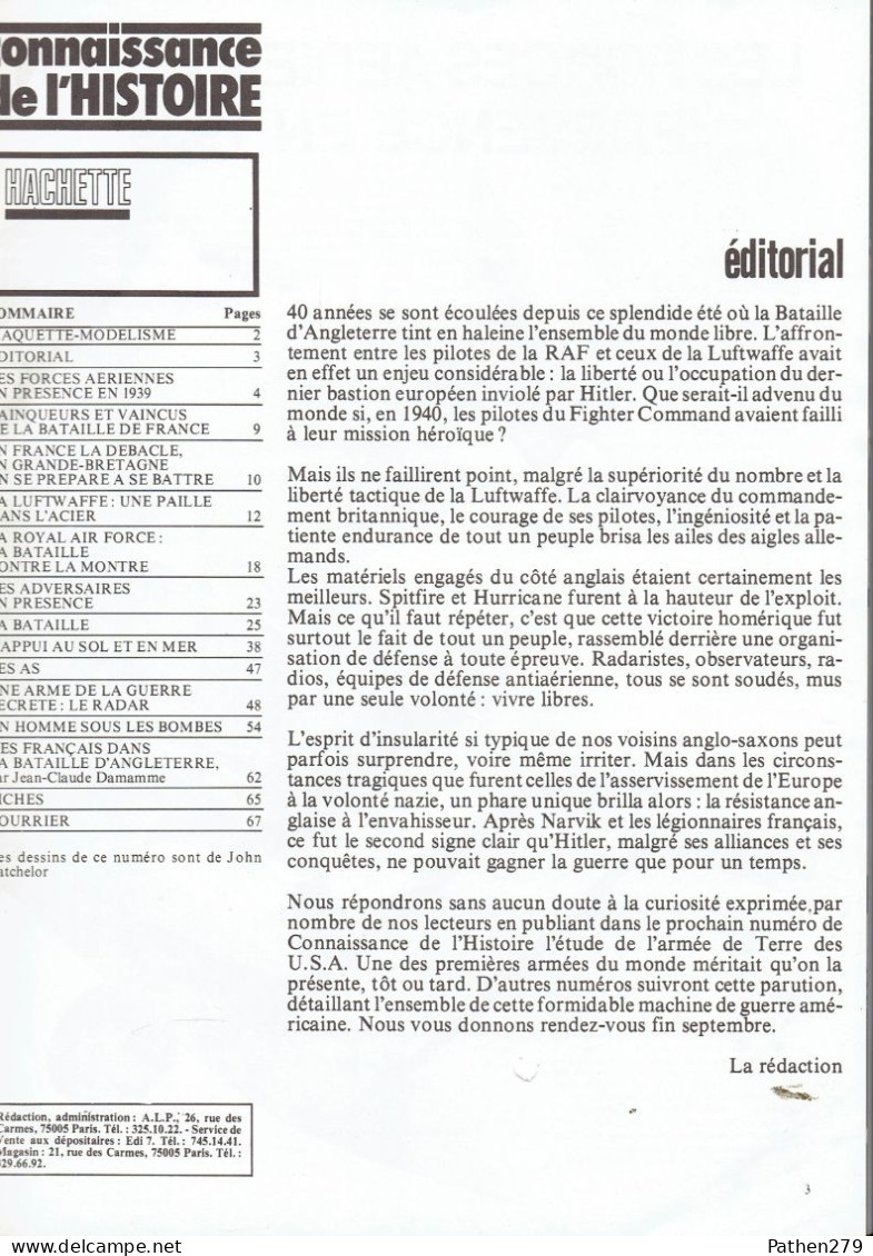 Connaissance De L'histoire N°27 - Hachette - Septembre 1980 - La Bataille D'Angleterre - Französisch