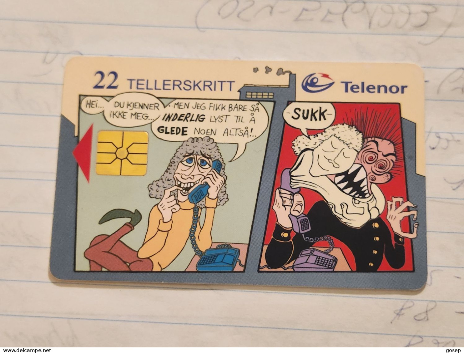 Norway-(N-065)-NIELSEN-(22 Tellerskritt)-(57)-(tirage-150.000)-used Card+1card Prepiad Free - Norway