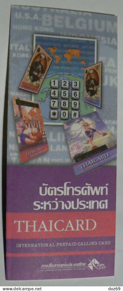 Fascicule THAICARD, International Prepaid Calling Card, TB - Other – Asia