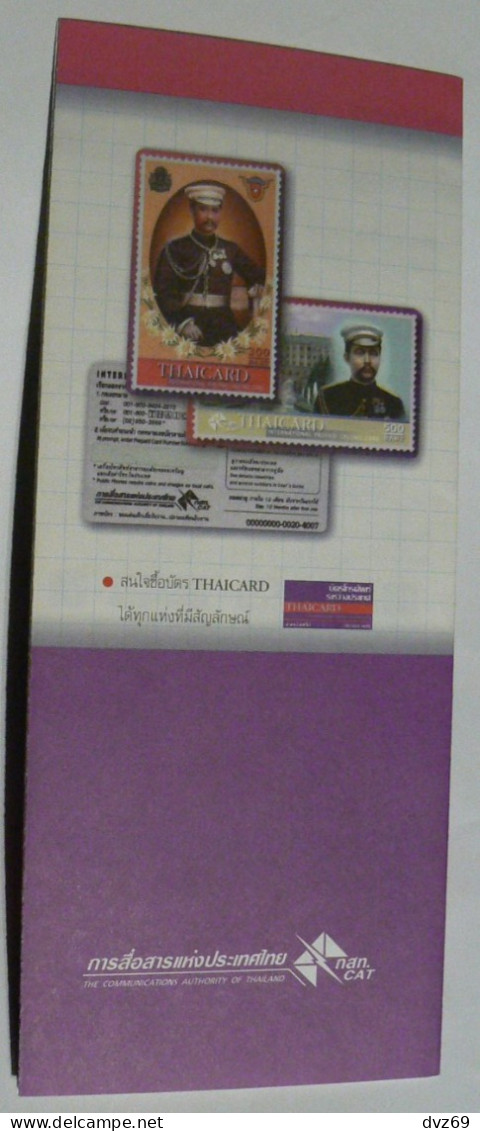 Fascicule THAICARD, International Prepaid Calling Card, TB - Other – Asia