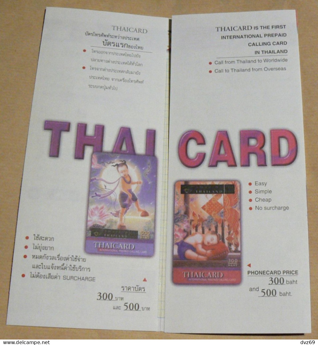 Fascicule THAICARD, International Prepaid Calling Card, TB - Other – Asia