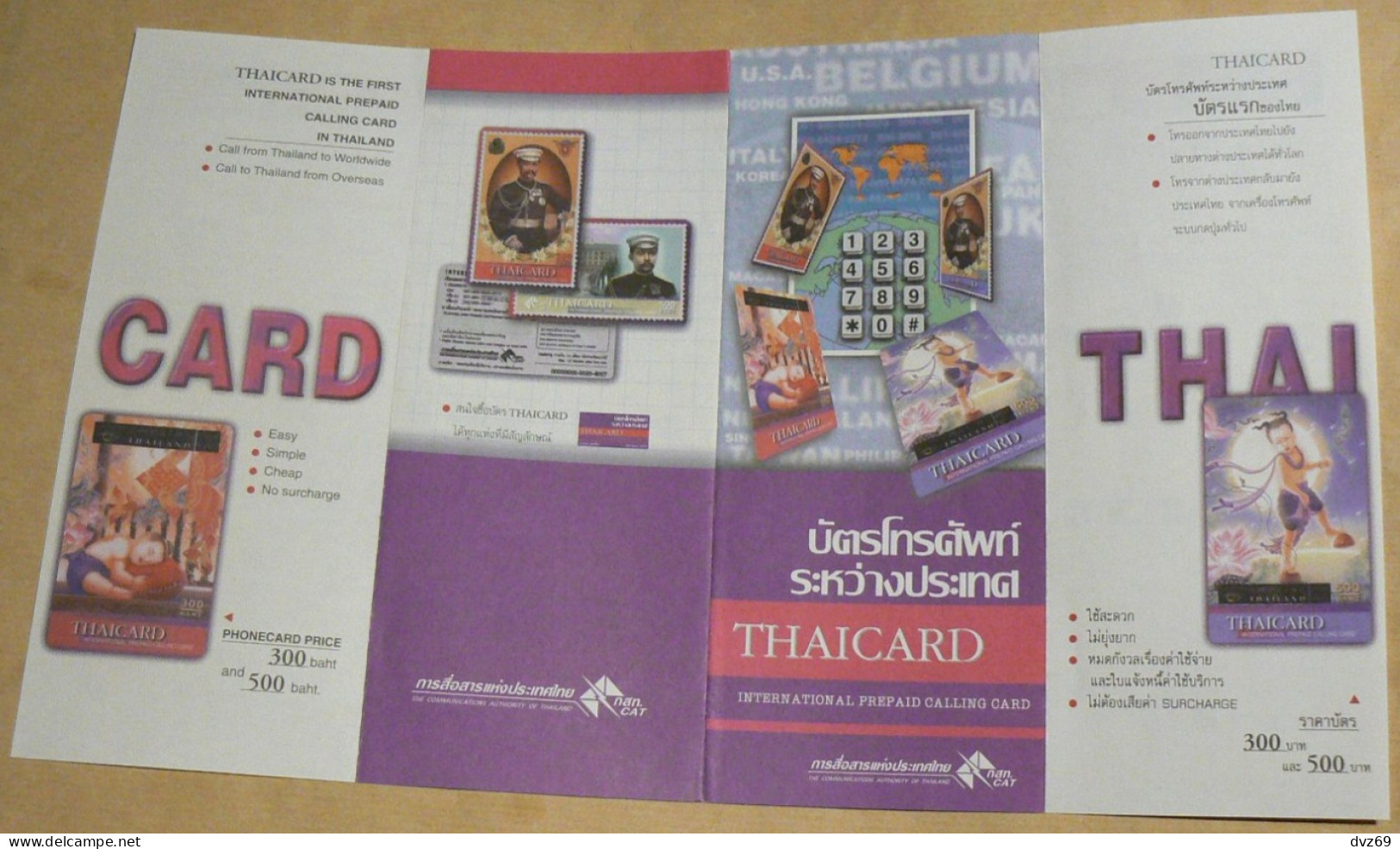 Fascicule THAICARD, International Prepaid Calling Card, TB - Other – Asia