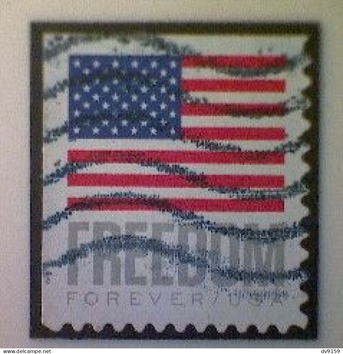 United States, Scott #5790, Used(o) Booklet, 2023, Flag Definitive: Freedom Flag, (63¢) Forever - Used Stamps