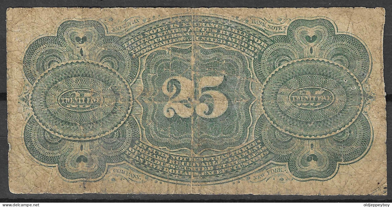 Usa U.s.a. UNITED STATES OF AMERICA  1874 US Fractional Currency  25c Fourth Issue George Washington - 1874-1875 : 5. Ausgabe