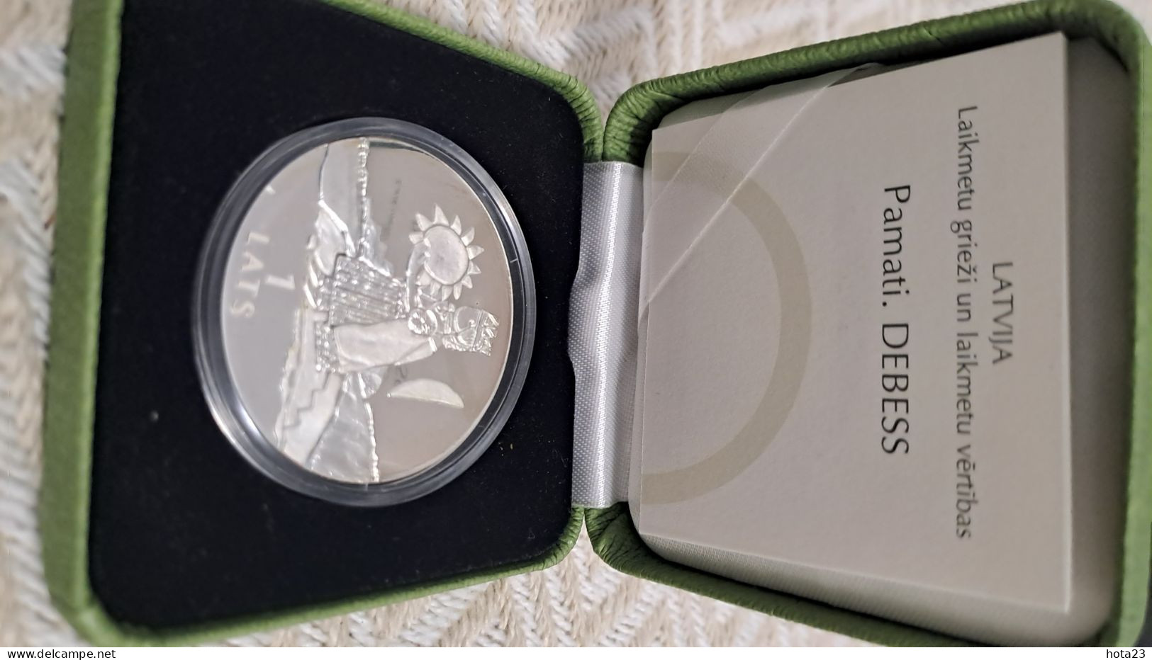 Lettland , Lettonia , Latvia Silver Coin 1 Lats 2001 The Sky - - From Coin Set Basic - Latvia