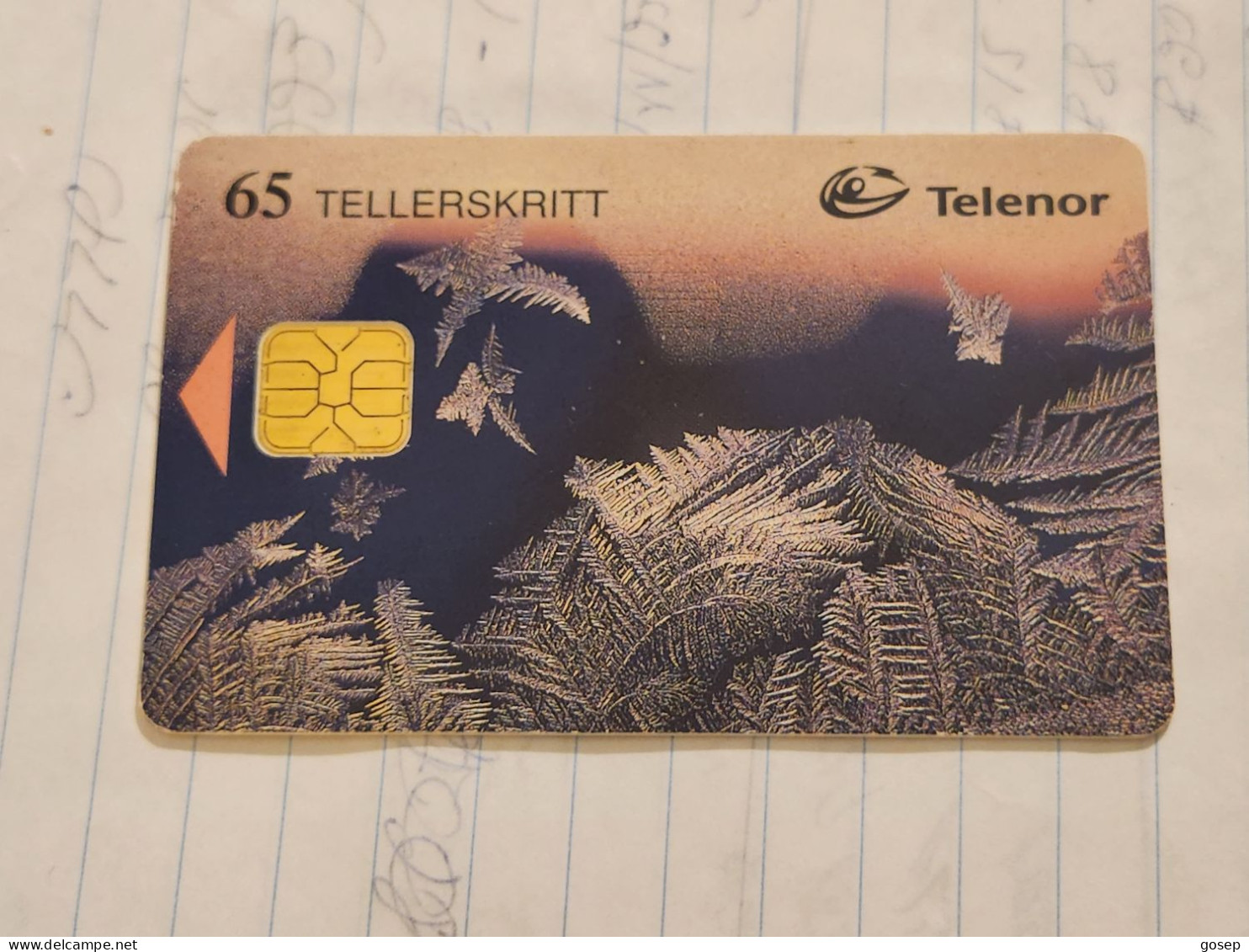 Norway-(N-109)-Frostroser-(65 Tellerskritt)-(67)-(tirage-150.000)-used Card+1card Prepiad Free - Norwegen