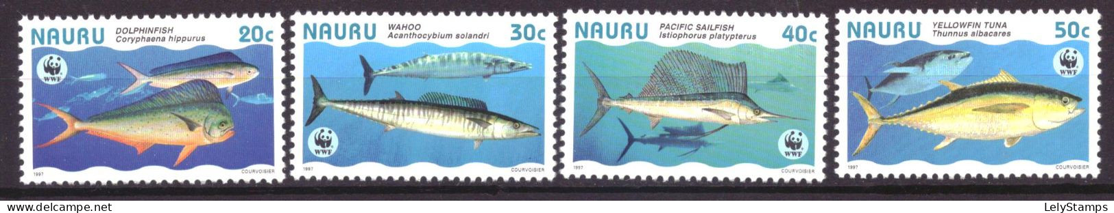 Nauru 437 T/m 440 MNH ** WWF WNF Fish Animals Nature (1997) - Nauru