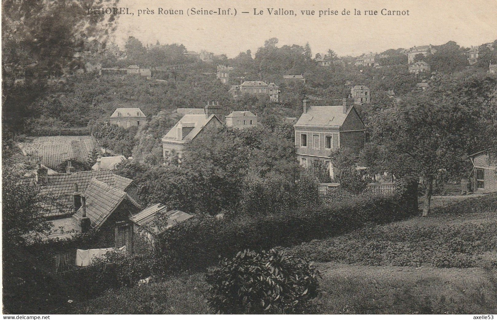 Bihorel 76 (9930) Le Vallon, Vue Prise De La Rue Carnot - Bihorel