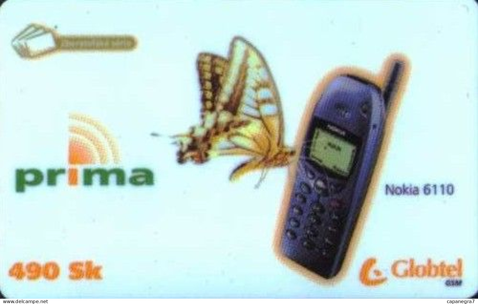 Nokia 6110 Phone, Globtel GSM Slovakia, Validity 31.12.2000, Card Numbers From  From Bottom To Top, Slovakia - Slovacchia