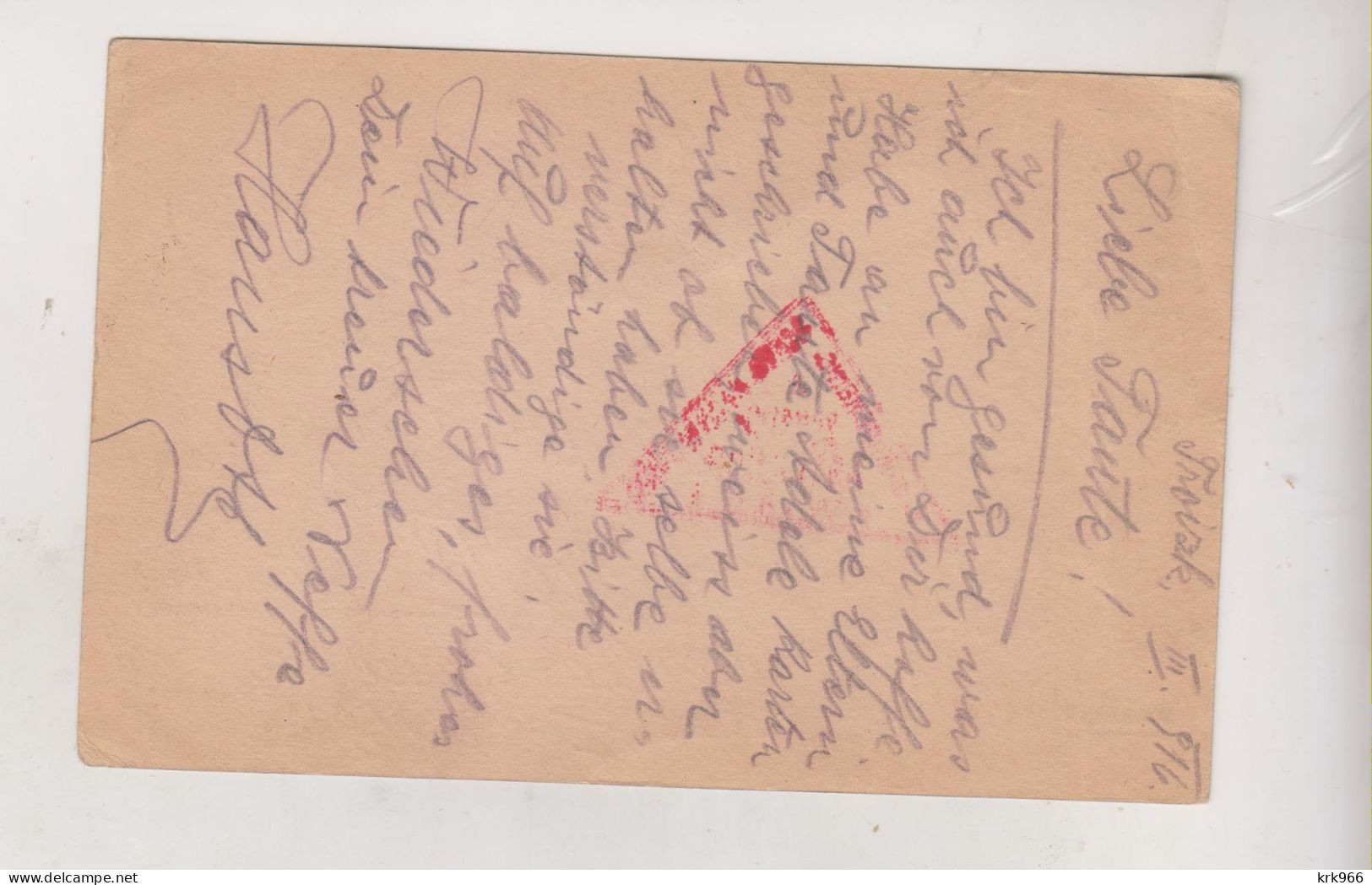 RUSSIA, 1916  POW Postal Stationery To  Austria - Brieven En Documenten