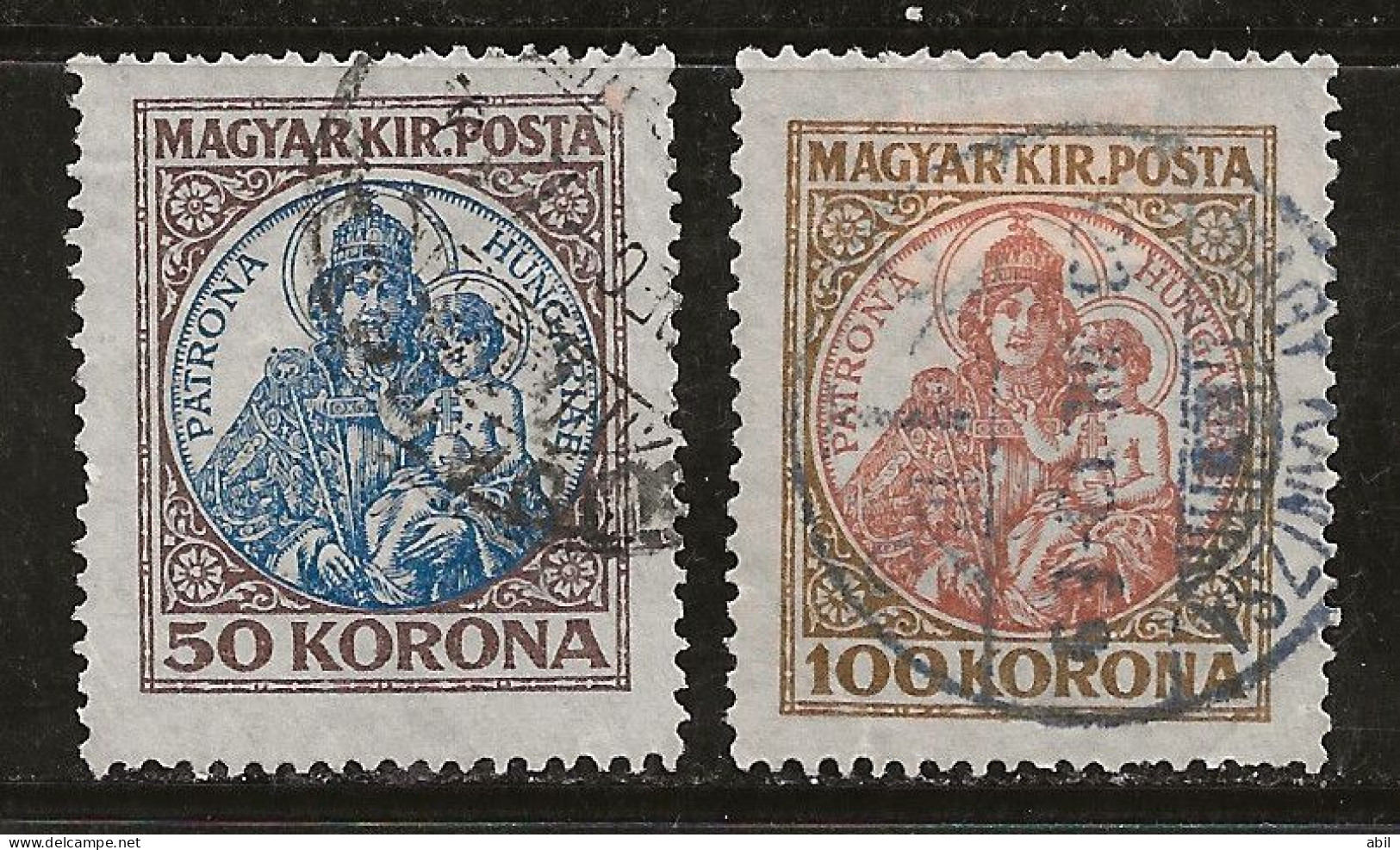 Hongrie 1921 N°Y.T. :  315 Et 316 Obl. - Oblitérés