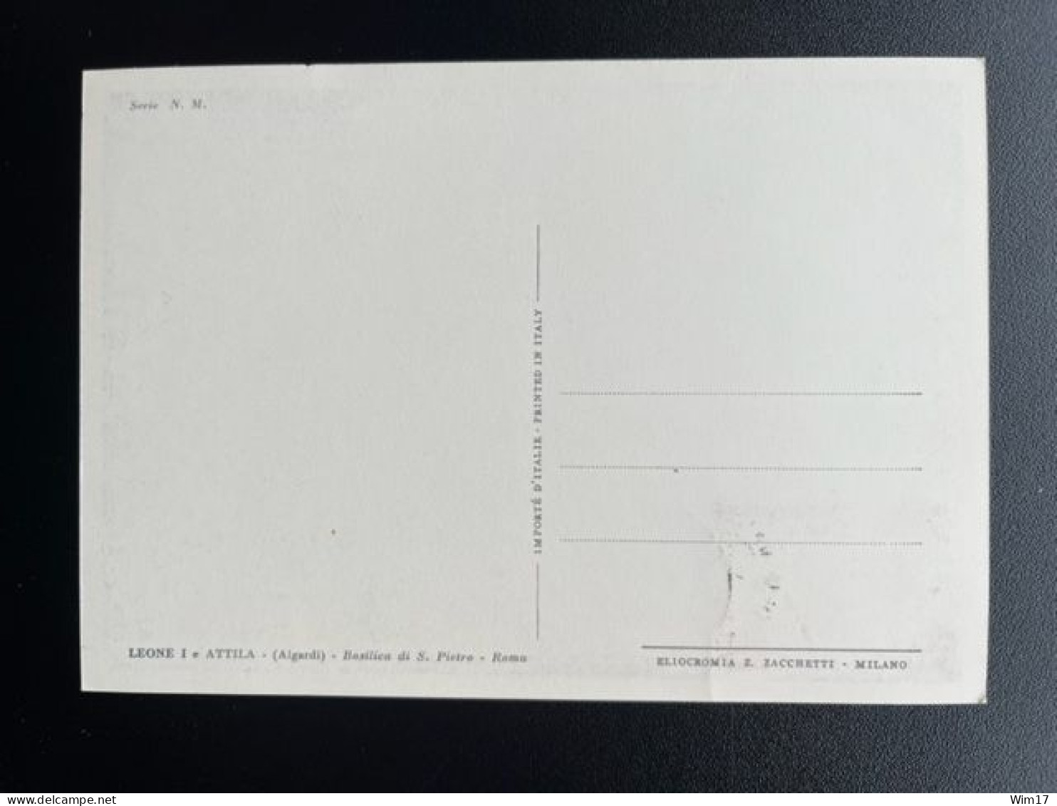 VATICAN VATICANE 1961 MAXIMUM CARD ALESSANDRO ALGARDI 03-10-1961 VATICAAN VATICANO - Maximumkarten (MC)