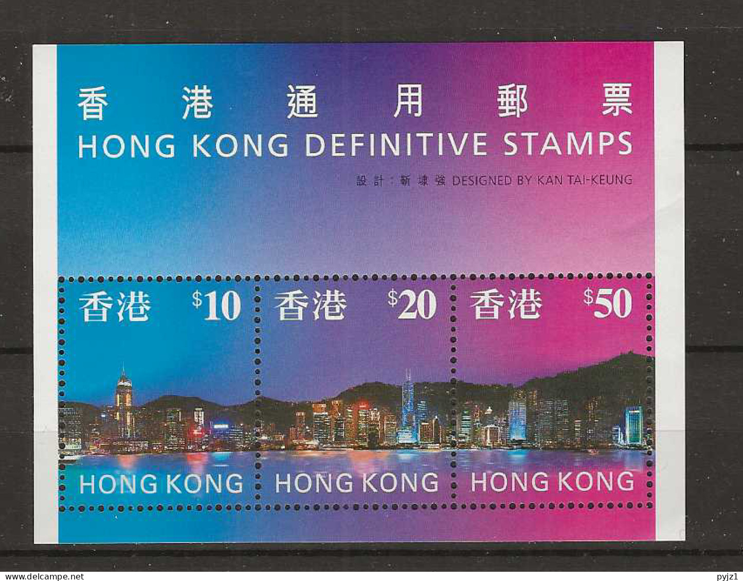 1997 MNH Hongkong Mi Block 47 Postfris** - Nuevos