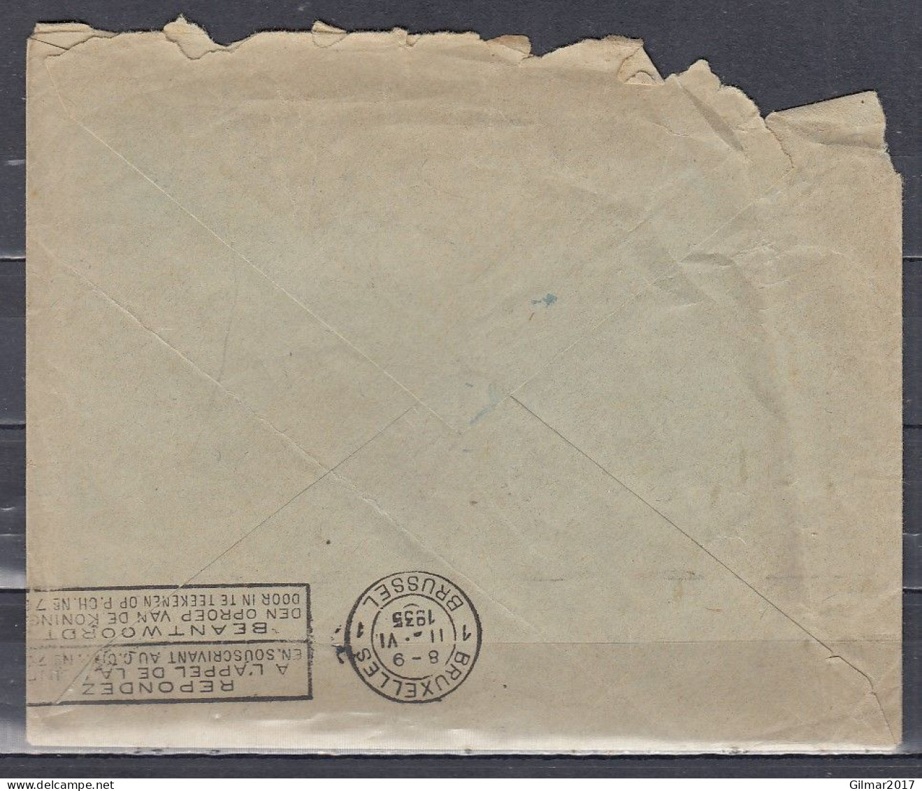 Brief Van Bruxelles (Nord) Naar Amsterdam (Nederland) Met Langstempel SAVENTHEM - Linear Postmarks