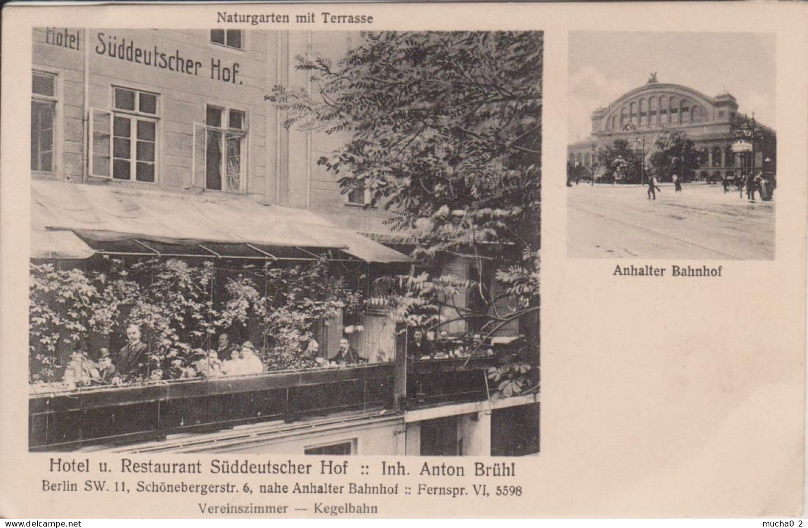 BERLIN-KREUZBERG - HOTEL RESTAURANT SÜDDEUTSCHER HOF + BAHNHOF - Kreuzberg