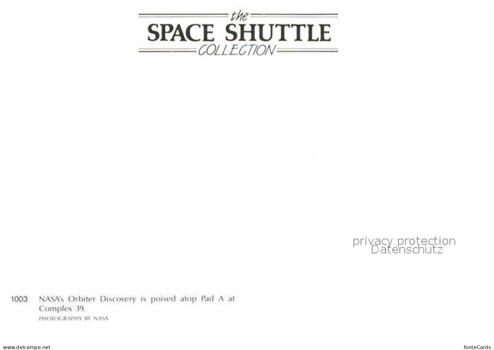 72701465 Raumfahrt NASA Orbiter Discovery Pad A Complex 39 Flug - Espace