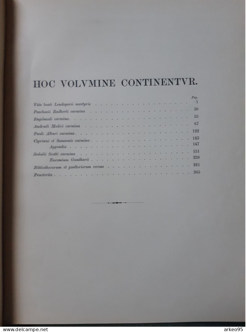 Monumenta Germaniae Historica, Poètes Latins, Tome III, 1886 - Oude Boeken