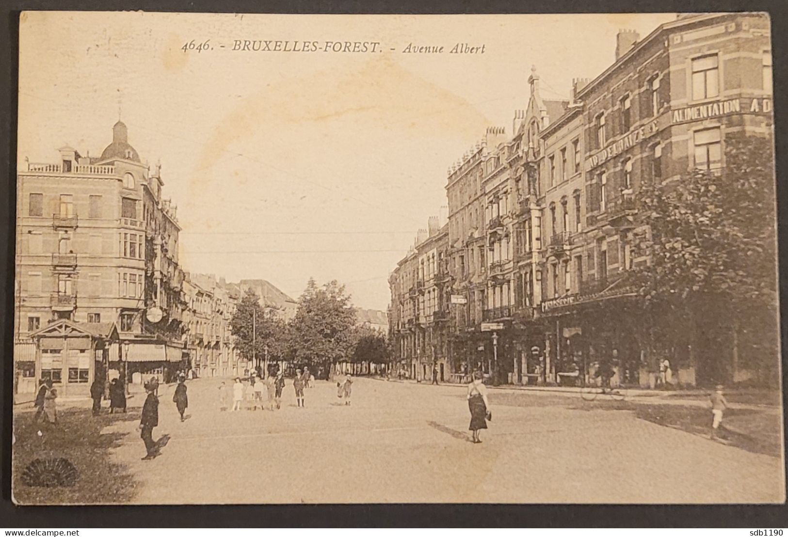 Bruxelles-Forest - Avenue Albert (N. 4646), Circulée 1923 - Forest - Vorst