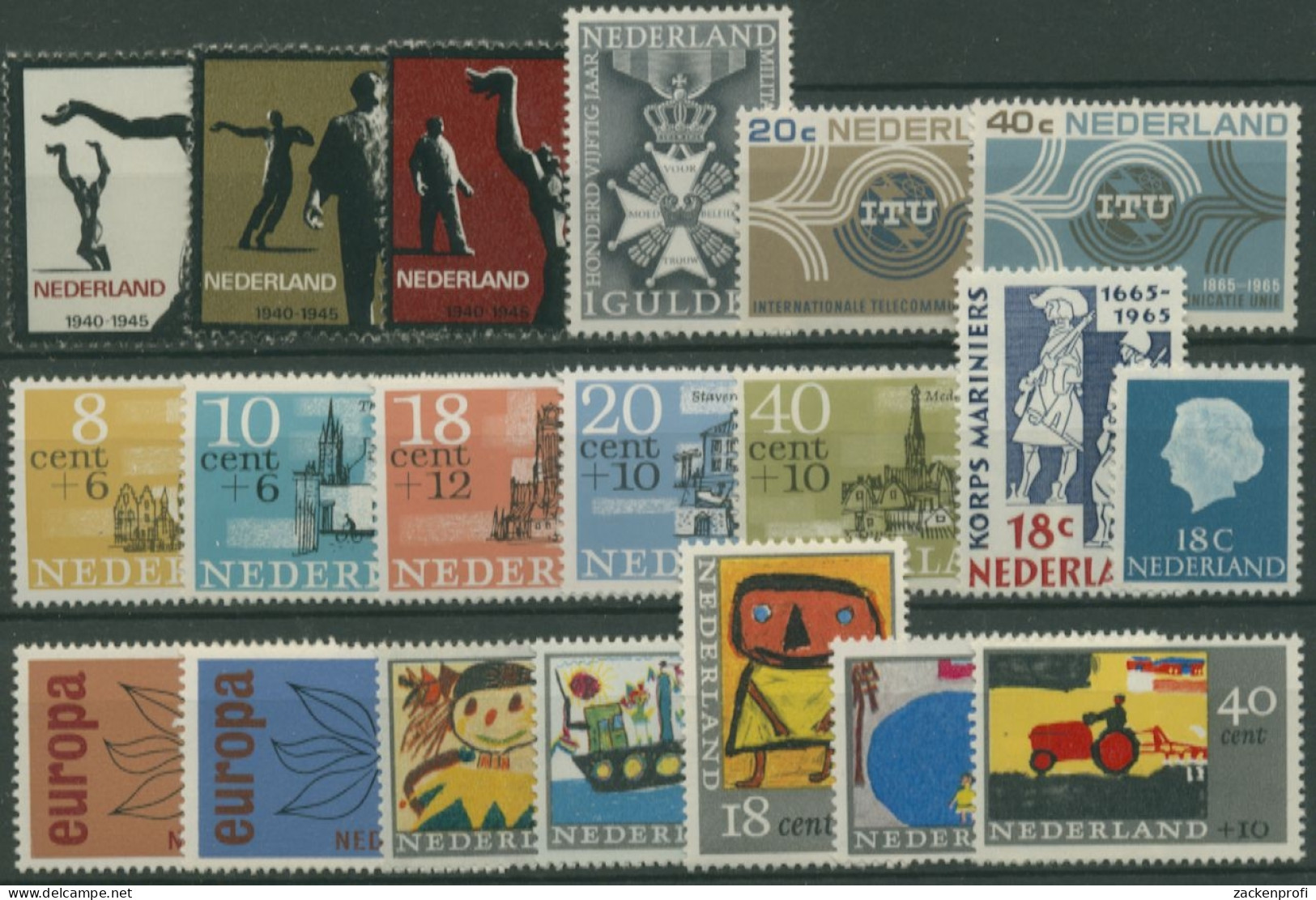 Niederlande Kompletter Jahrgang 1965 Postfrisch (SG30790) - Années Complètes
