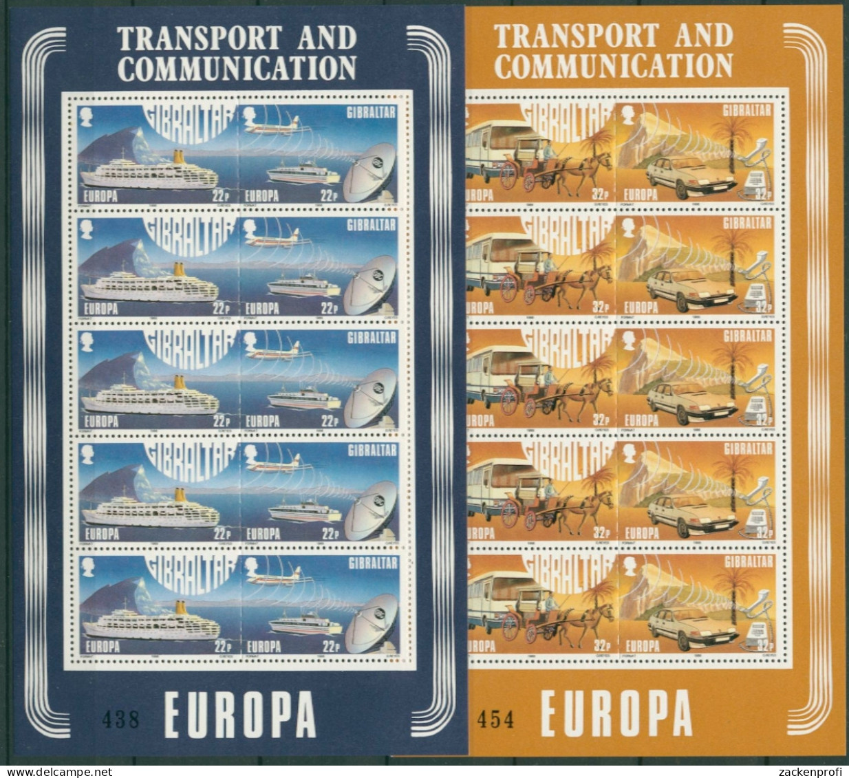 Gibraltar 1988 Europa: Transport Und Kommunikation 544/47 K Postfrisch (C30949) - Gibraltar