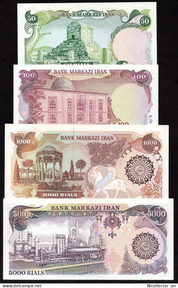 Iran, 50, 100, 1000, 5000 Rials 1981 *UNC* Banknotes - Iran