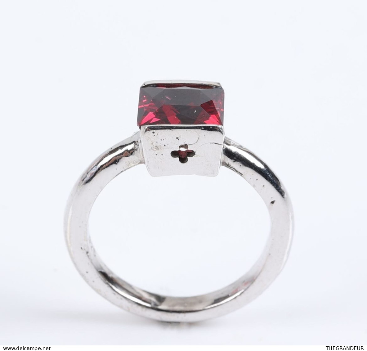Ring 925 Silver With Red Garnet 2.88 Carat - Ringe