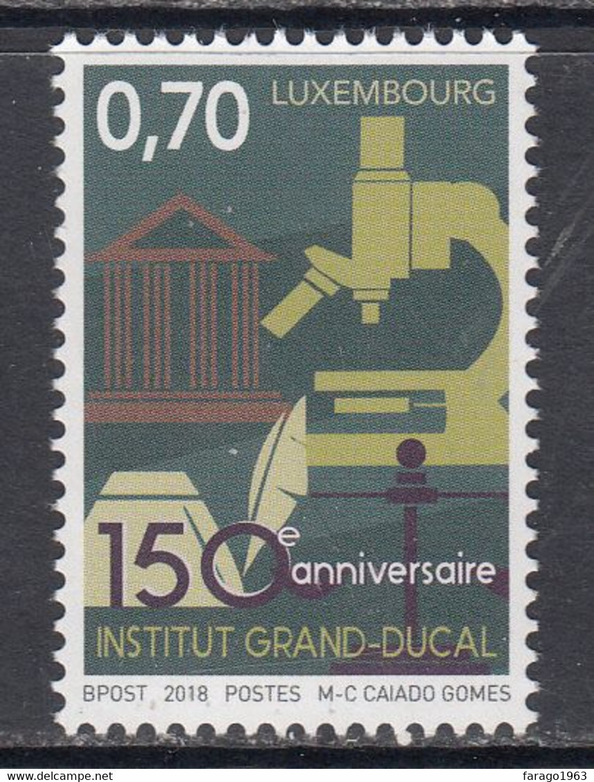 2018 Luxembourg Institute Education Microscope Science  Complete Set Of 1 MNH @ Below Face Value - Neufs