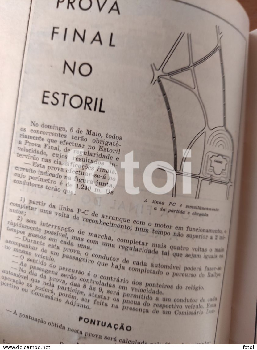 1951 V RALLYE INTERNACIONAL LISBOA ESTORIL AUTOMOVEL CAR MG TC RACING RALLY RALI PROGRAMA