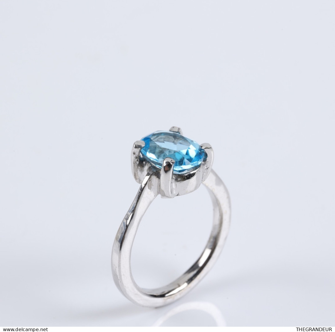 Ring Sterling Silver Ring 925 With Blue Topaz - Ringe