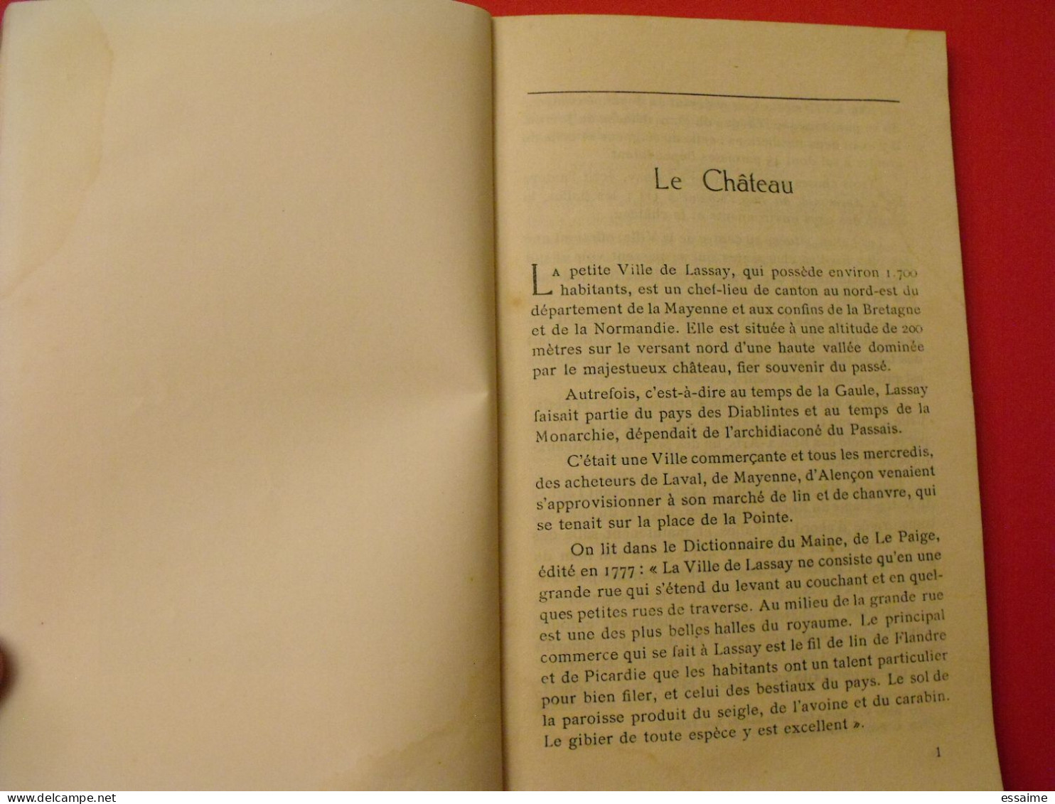 Lassay ses châteaux son passé. S. Grard. sd (vers 1950). Mayenne