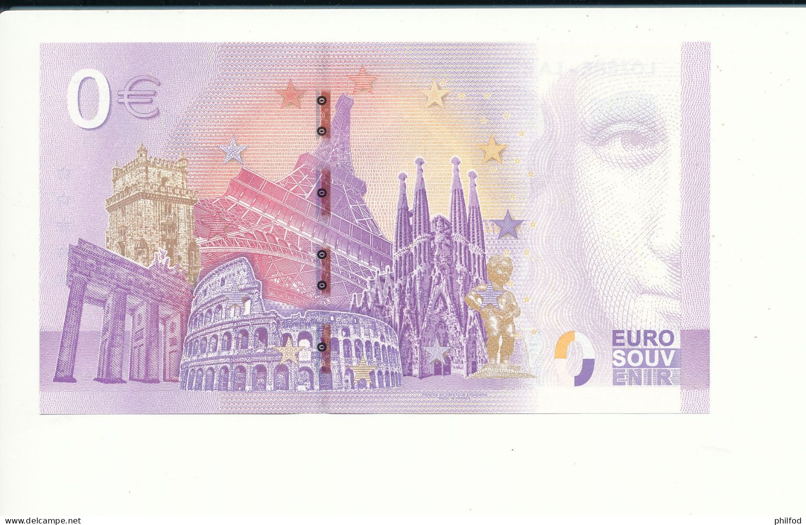 Billet Touristique  0 Euro  - LOZERE - LA BETE DU GEVAUDAN - ANNIV - 2022-1 -  UEXE -  N° 2143 - Billet épuisé - Other & Unclassified