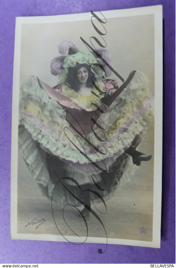 Fantasie Carte Photo Lot X 4 Cpa Edit Nadan Dans Danseuses Genre Cancan - Danse