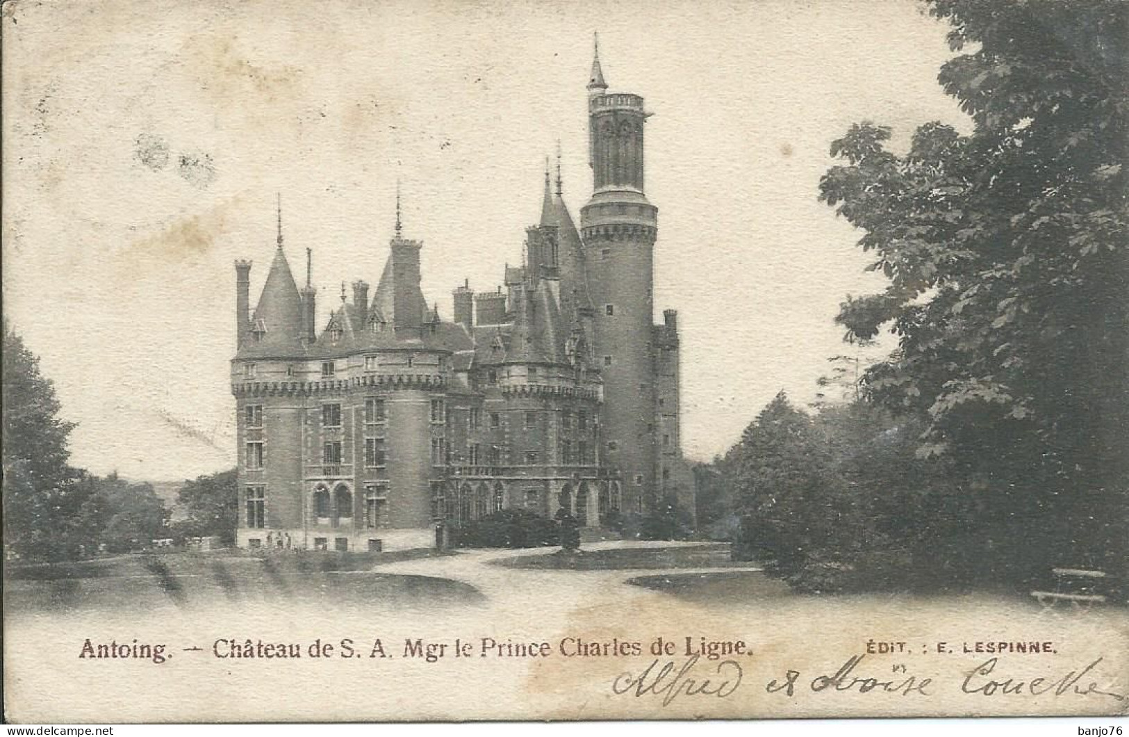 BELGIQUE - Antoing - Château De S.A. Mgr Le Prince Charles De Ligne - Antoing