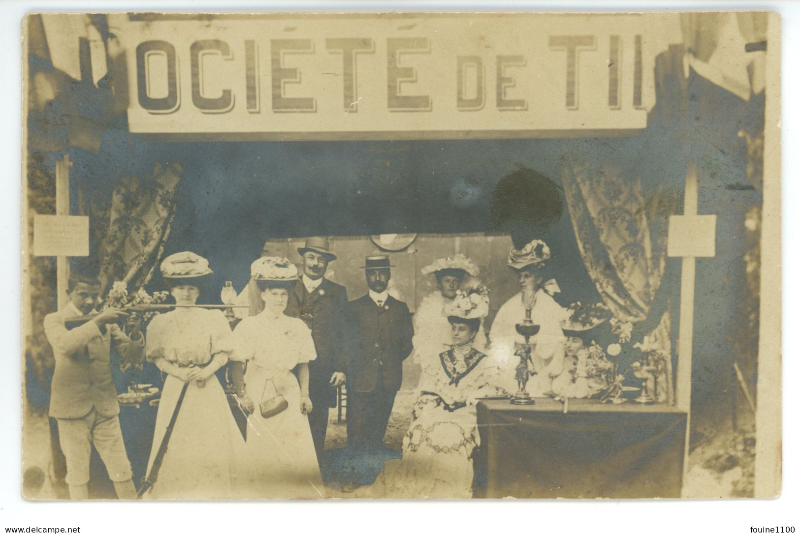 CARTE PHOTO - SOCIETE DE TIR - Fusil Récompense Stand Fête Foraine ?  - Sport - Tir à La Carabine - Tiro (armas)