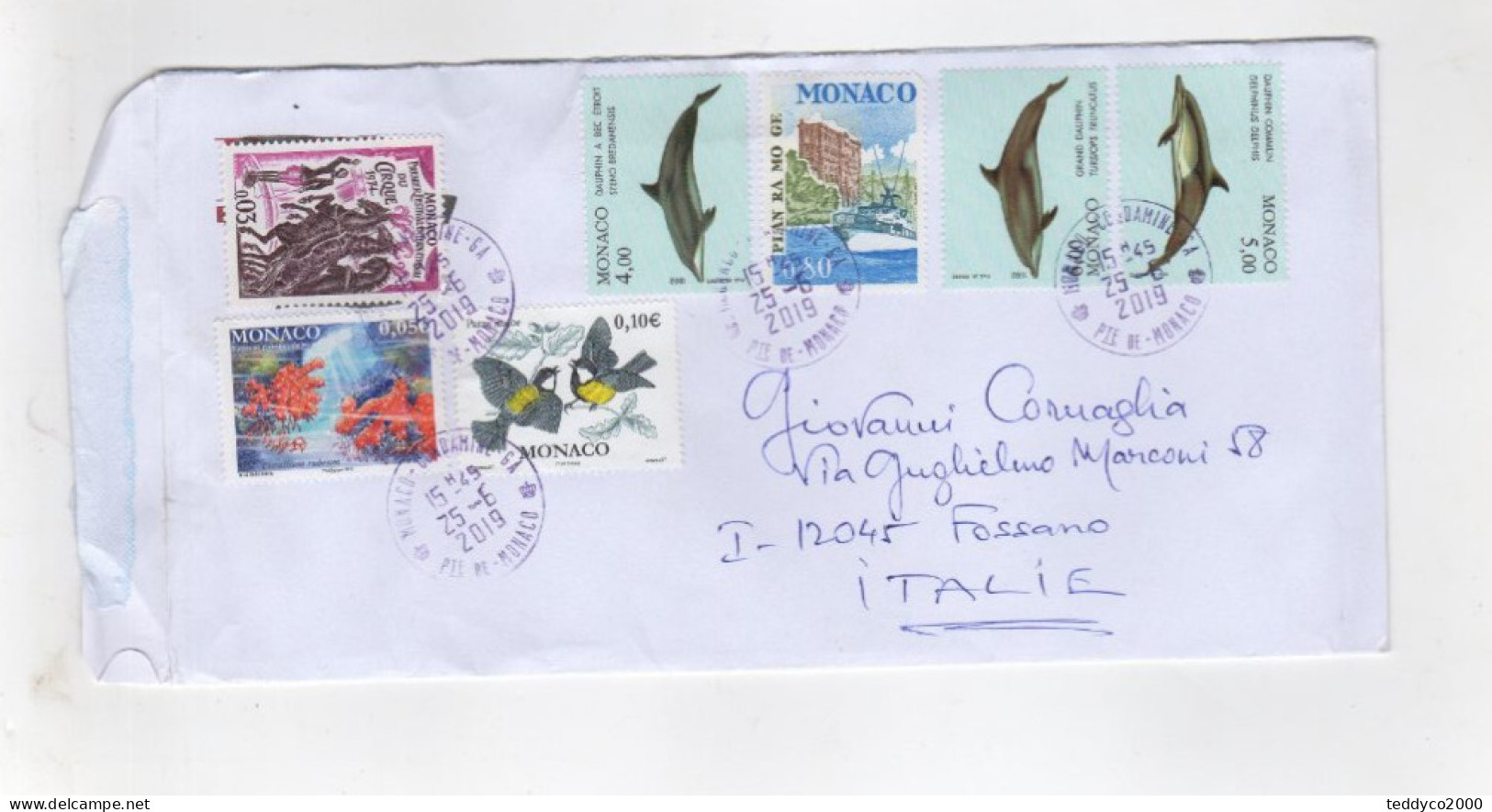 MONACO Dauphin 1992 - Storia Postale