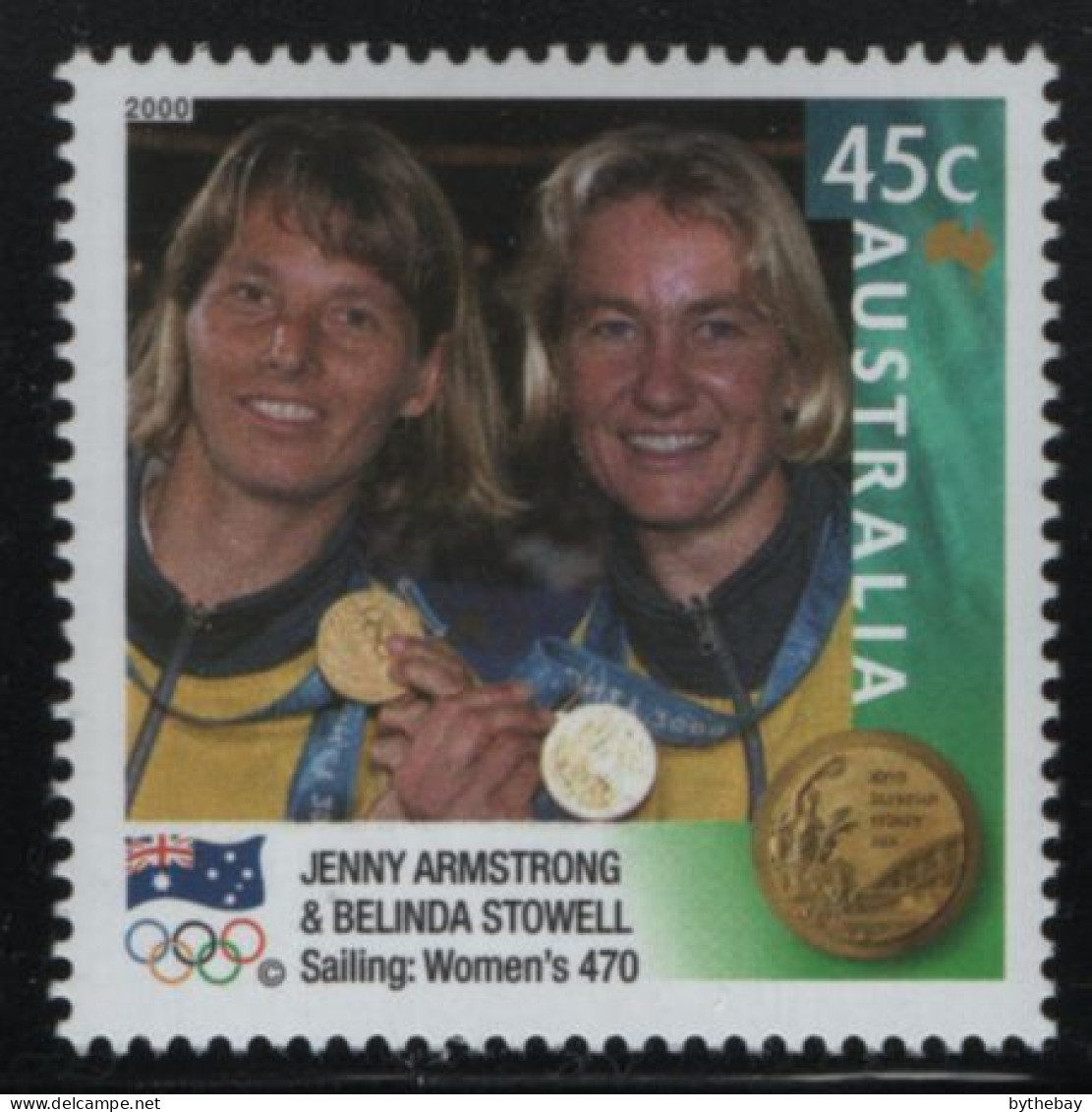 Australia 2000 MNH Sc 1905 45c Jenny Armstrong, Belinda Stowell Gold Medalist - Ungebraucht