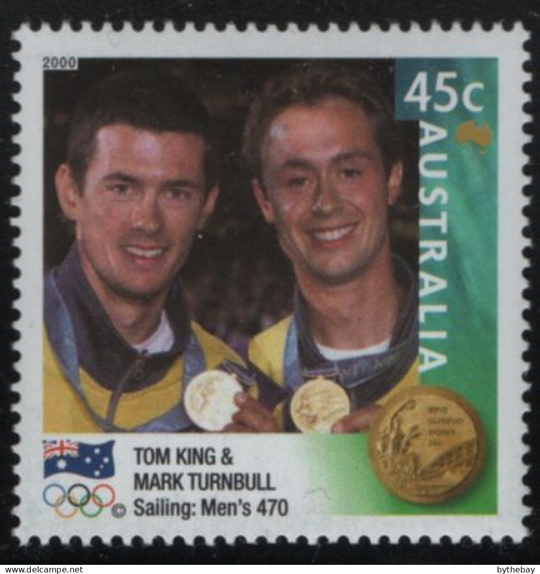 Australia 2000 MNH Sc 1906 45c Tom King, Mark Turnbull Gold Medalist - Ongebruikt