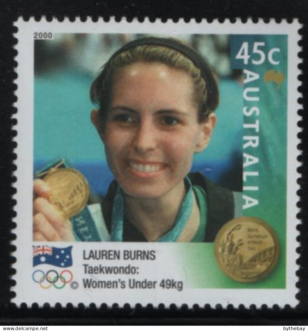 Australia 2000 MNH Sc 1903 45c Lauren Burns Gold Medalist - Ungebraucht